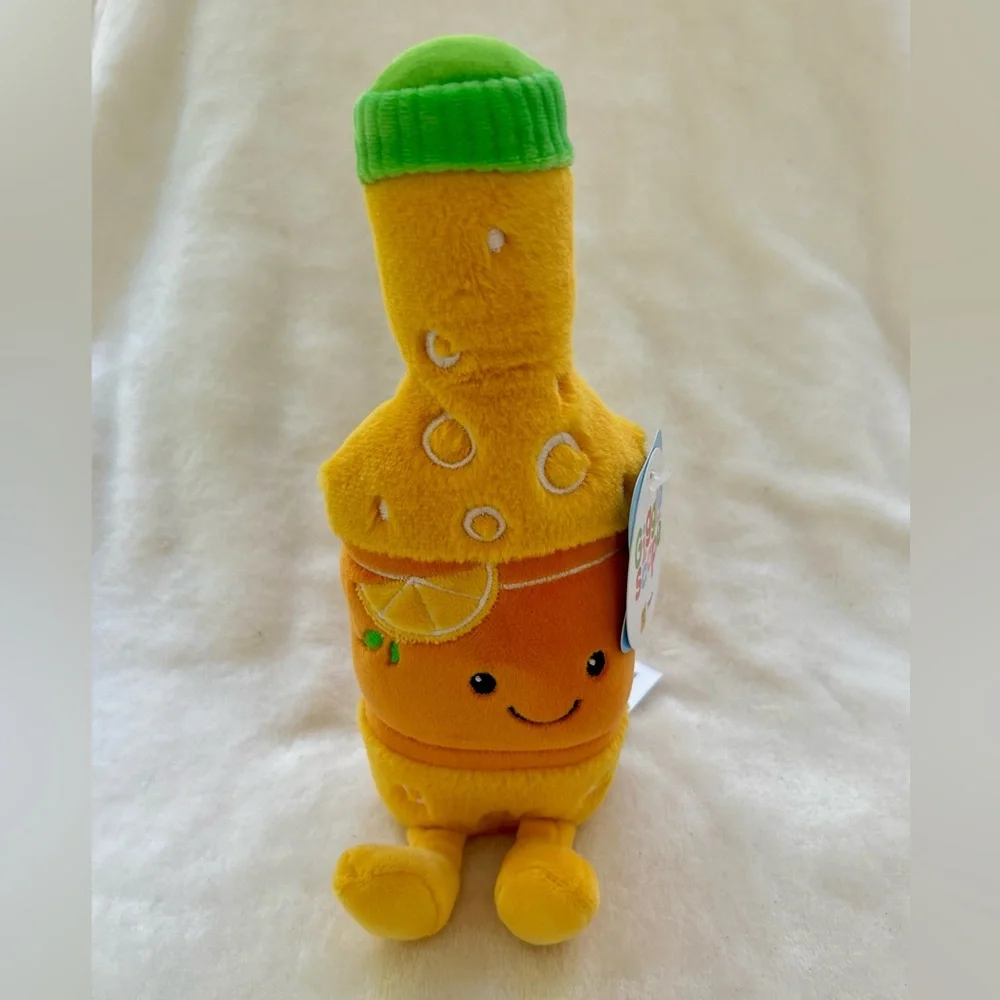Gigglescape Orange Soda Cola Bottles Plushes Anamorphic Kawaii Stuffed NEW